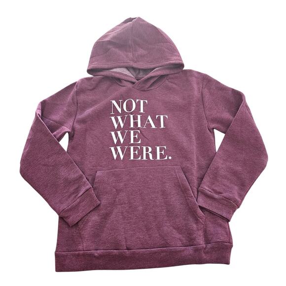 The Chosen Youth Sz L Not What We Were Pullover Hoodie Burgundy - Picture 1 of 3